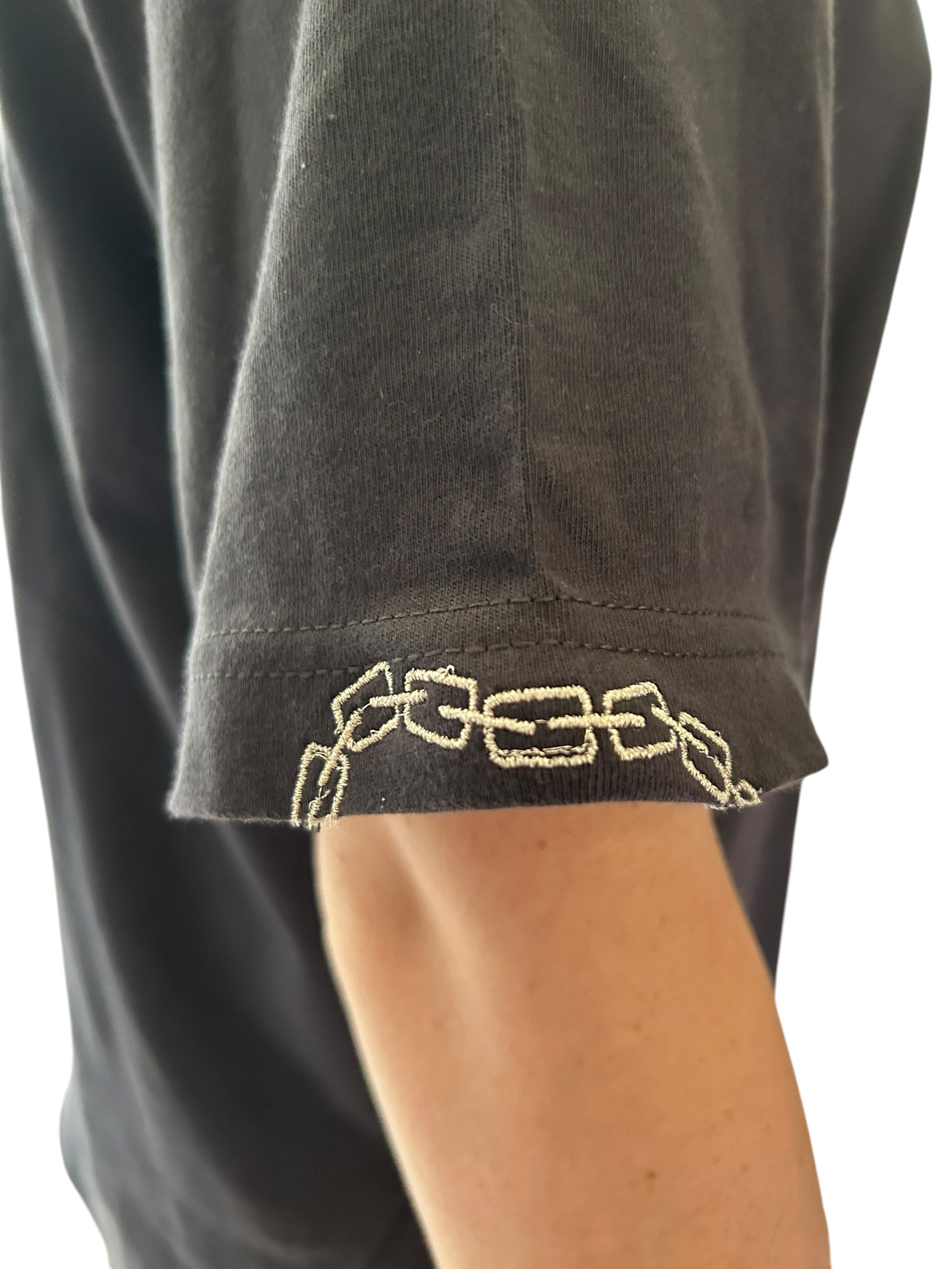Jujutsu Kaisen Inspired Toji Inverted Spear of Heaven Metallic Embroidered Streetwear Tee