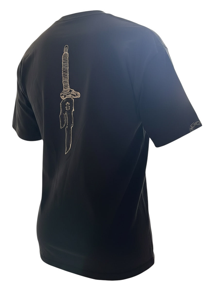 Jujutsu Kaisen Inspired Toji Inverted Spear of Heaven Metallic Embroidered Streetwear Tee