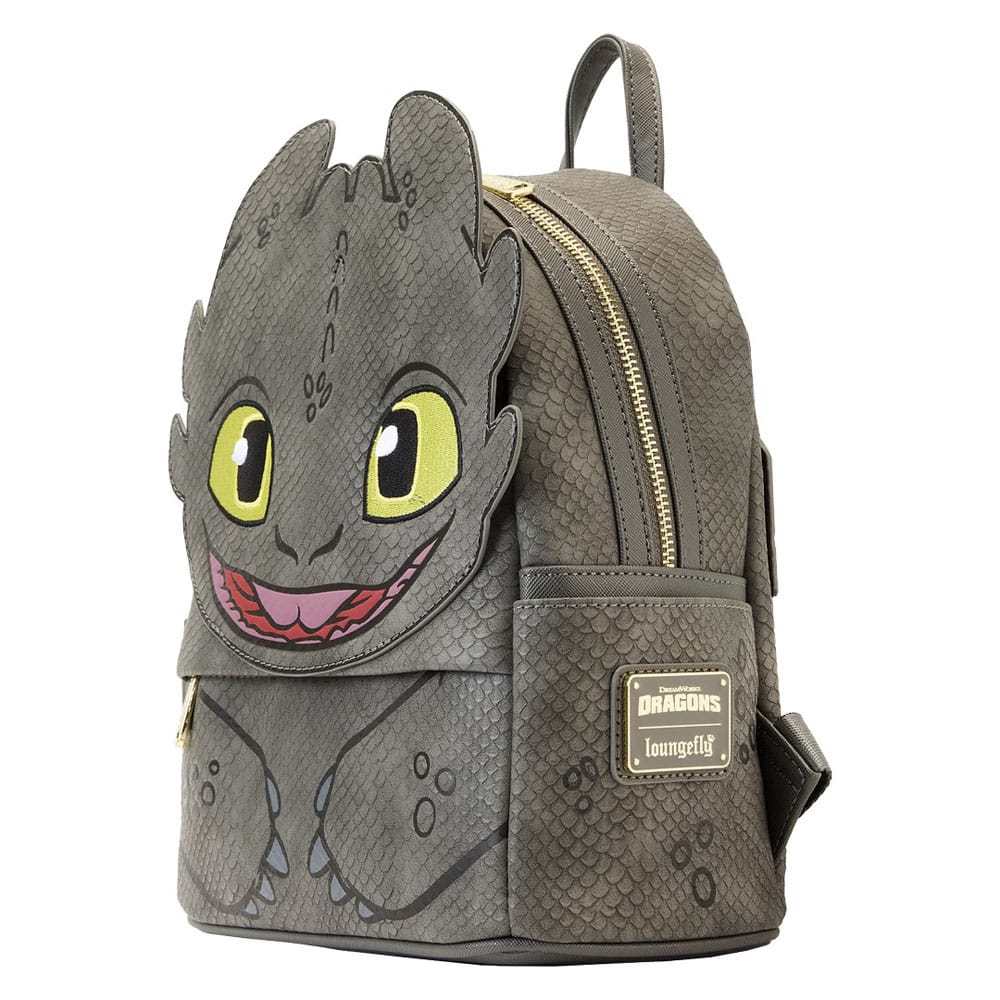 Dreamworks by Loungefly Backpack How To Train Your Dragon Toothless Cosplay Mini Backpack with Movable Wings