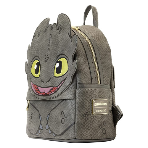 Dreamworks by Loungefly Backpack How To Train Your Dragon Toothless Cosplay Mini Backpack with Movable Wings
