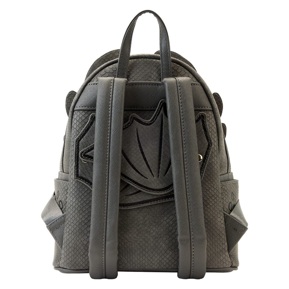 Dreamworks by Loungefly Backpack How To Train Your Dragon Toothless Cosplay Mini Backpack with Movable Wings